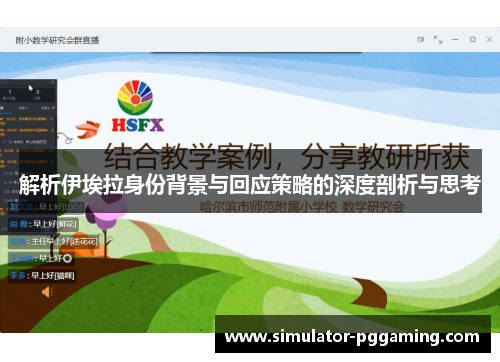 解析伊埃拉身份背景与回应策略的深度剖析与思考